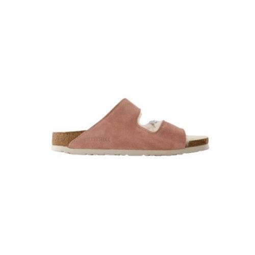 Wool sandals Birkenstock , Pink , Dames