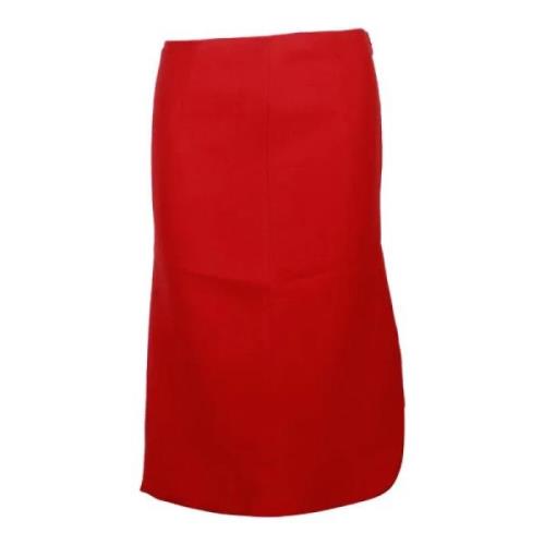 Pre-owned Wool bottoms Dior Vintage , Red , Dames