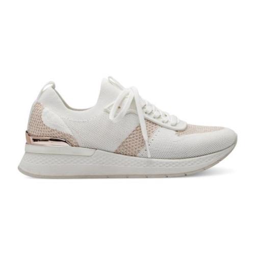 Witte Roségouden Sneakers Vrouwen Volwassenen Tamaris , White , Dames