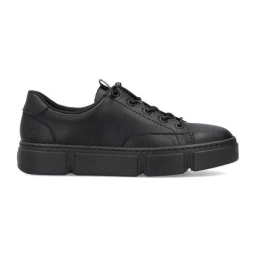 Zwarte Sneakers voor Vrouwen Rieker , Black , Dames