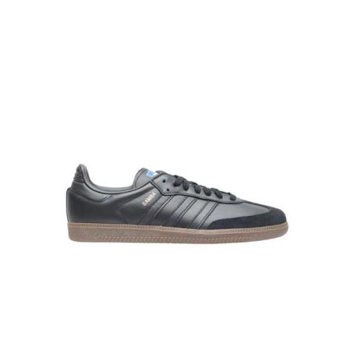 Leren sneakers met suède neuspaneel Adidas , Black , Heren