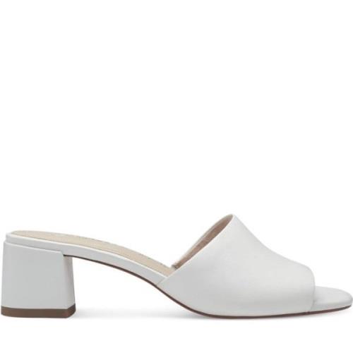 Witte Open Muiltjes Platte Sandalen Tamaris , White , Dames