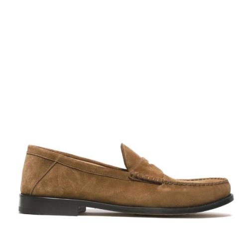 Bruine Suède Mocassin Schoenen Rossano Bisconti , Brown , Heren