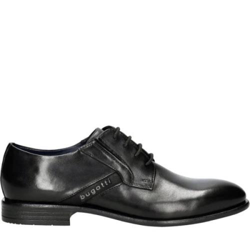 Formele Zwarte Zakelijke Schoenen Bugatti , Black , Heren