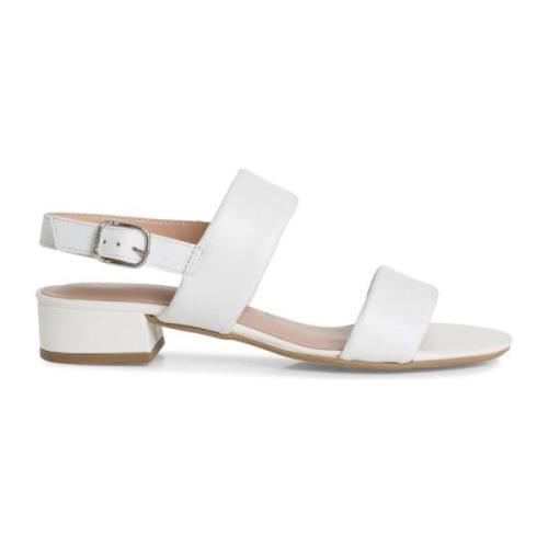 Witte Casual Open Platte Sandalen Tamaris , White , Dames