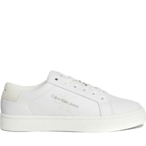 Witte Vetersneakers voor Vrouwen Calvin Klein Jeans , White , Dames