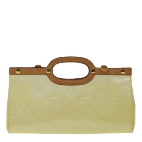 Pre-owned Leather handbags Louis Vuitton Vintage , Yellow , Dames