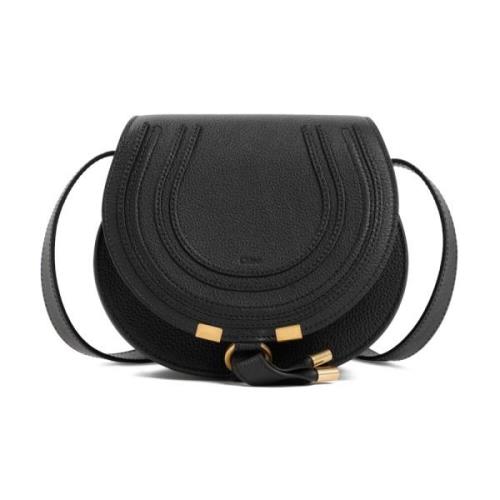 Kleine Saddle Bag Marcie Stijl Chloé , Black , Dames