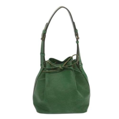 Pre-owned Leather shoulder-bags Louis Vuitton Vintage , Green , Dames