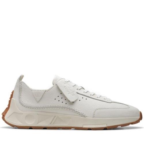 Witte Speed Vrijetijdssneakers Clarks , White , Heren