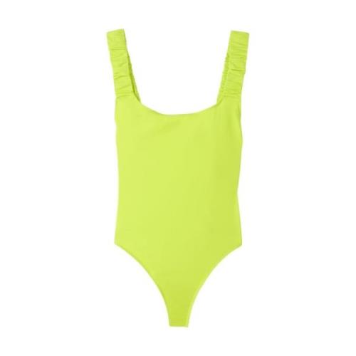 Ruched Swimsuit Sunnei , Green , Dames