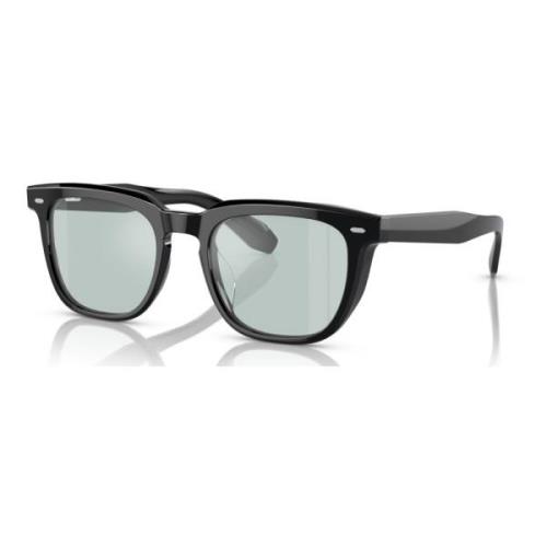 Black/Light Blue Eyewear Frames N.08 Oliver Peoples , Black , Unisex