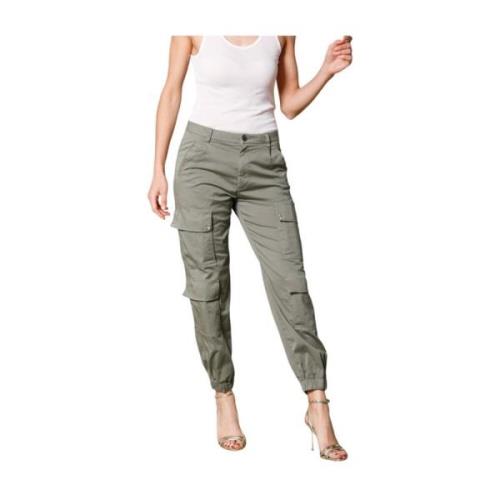 Groene Casual Broek Mason's , Green , Dames