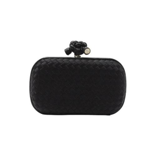 Pre-owned Fabric clutches Bottega Veneta Vintage , Black , Dames