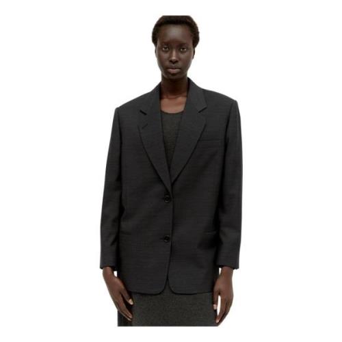 Klassieke Wollen Blazer The Row , Gray , Dames