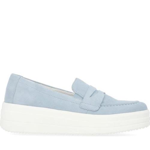 Blauwe Gesloten Loafers voor Vrouwen Remonte , Blue , Dames