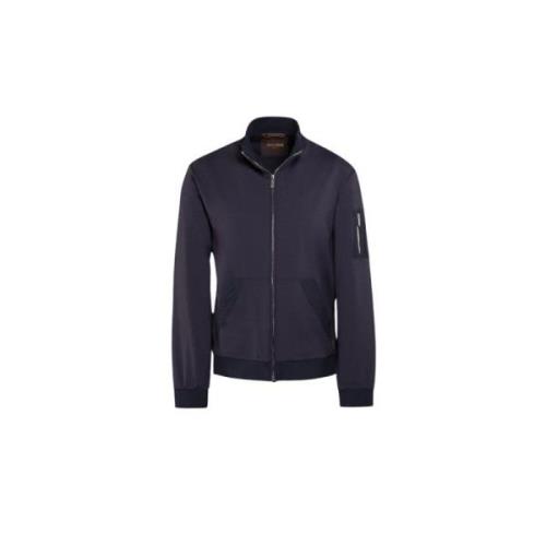 Interlock Full Zip Top Moorer , Blue , Heren