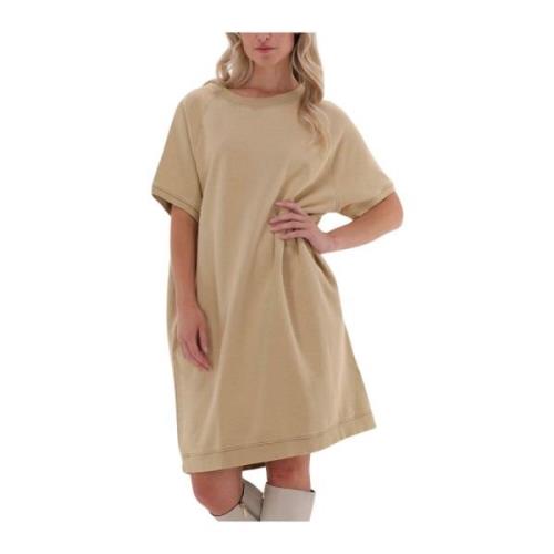 Oversized Ecru Jurk 10Days , Beige , Dames