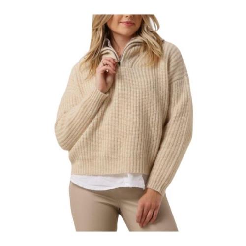 Dames Truien Vesten Madelon Knit-ted , Beige , Dames