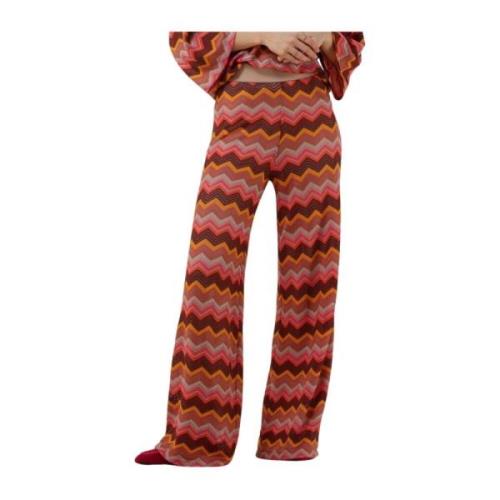 Wijde Broek Dames Roze Amaya Amsterdam , Multicolor , Dames