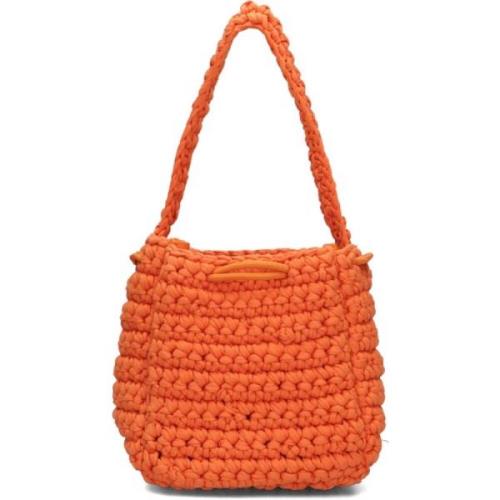 Luna Crochet Handtas Hvisk , Orange , Dames