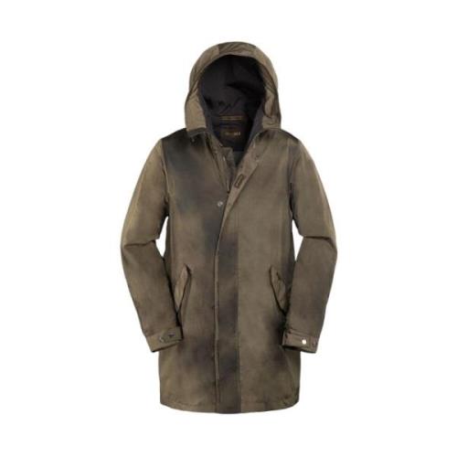 Camouflage Parka met Uniek Sprayeffect Moorer , Green , Heren