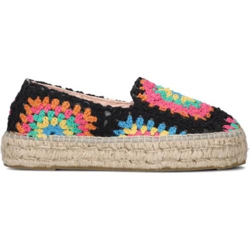 Kleurrijke Gehaakte Espadrilles Manebí , Multicolor , Dames