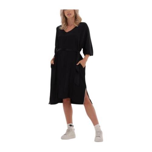 Kimono Tunic Jurk Zwart 10Days , Black , Dames