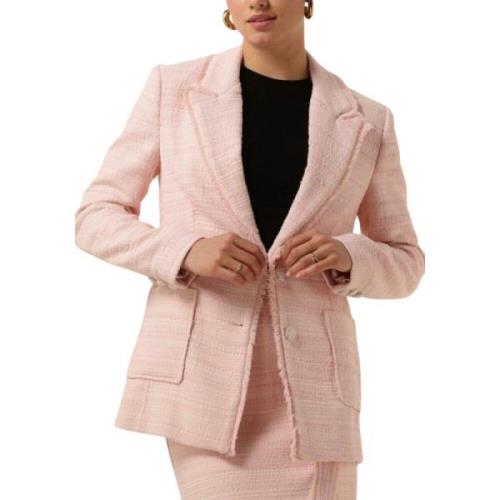 Tosca Tweed Blazer Guess , Pink , Dames