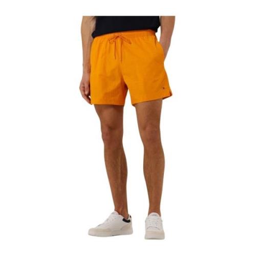 Heren Zwemshorts Medium Koordsluiting Tommy Hilfiger , Orange , Heren