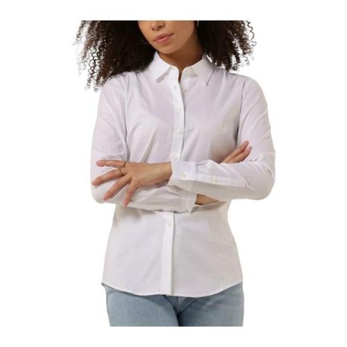 Heritage Slim Fit Blouse Tommy Hilfiger , White , Dames