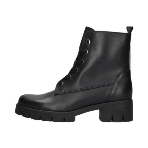 Stijlvolle Veterboots 711.3 Gabor , Black , Dames