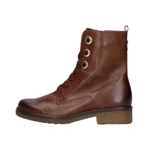 Bruine Veterboots Comfort Collectie Gabor , Brown , Dames