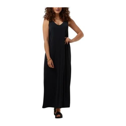 Zwarte Enkel Knoop Jurk Selected Femme , Black , Dames