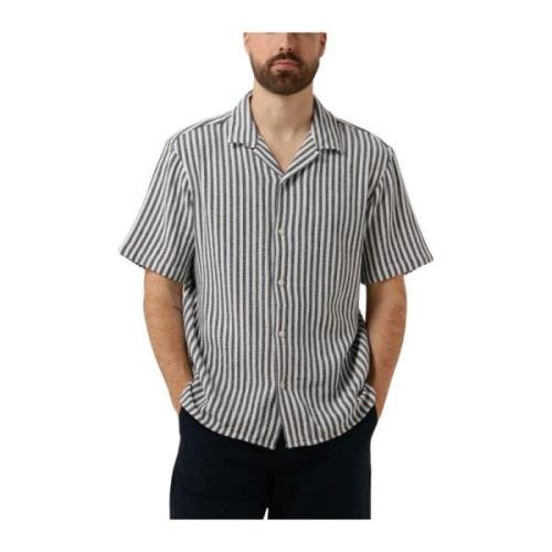 Casual Donkerblauw Shirt Resort Selected Homme , Multicolor , Heren
