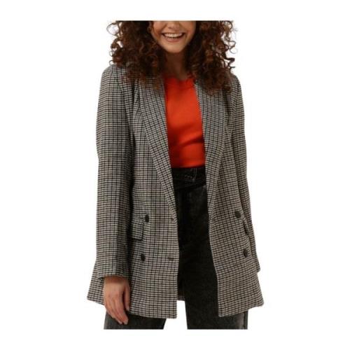 Geruite Blazer in Bruin Moss Copenhagen , Multicolor , Dames