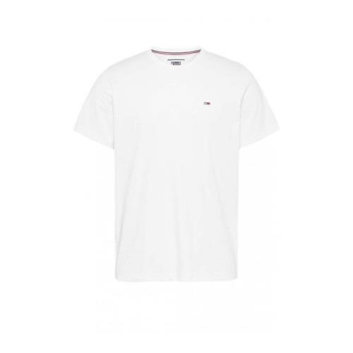 Witte Eco-Vriendelijke T-Shirt Tommy Jeans , White , Heren