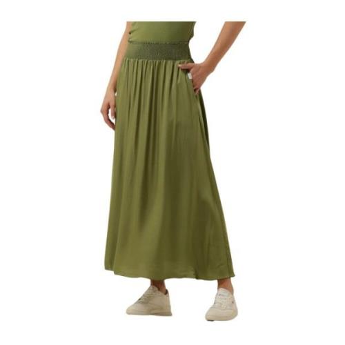 Groene Midi Rok Dames Penn&Ink N.Y , Green , Dames