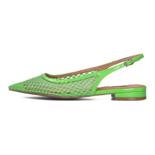 Groene Mesh Ballerina Slingbacks Bibi Lou , Green , Dames