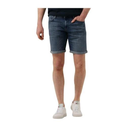 Blauwe Denim Shorts voor de Zomer Pure Path , Blue , Heren