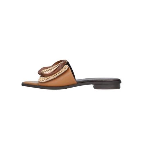 Stijlvolle Kamelen Slippers Noa Harmon , Brown , Dames