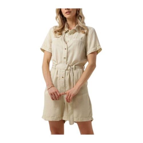 Zandkleurige Jumpsuit Tessel Short Nukus , Beige , Dames