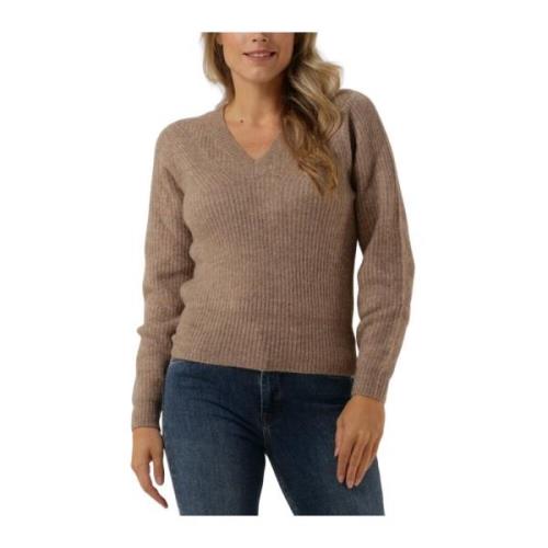 Nephele Knit Pullover Taupe Sweater Minus , Beige , Dames