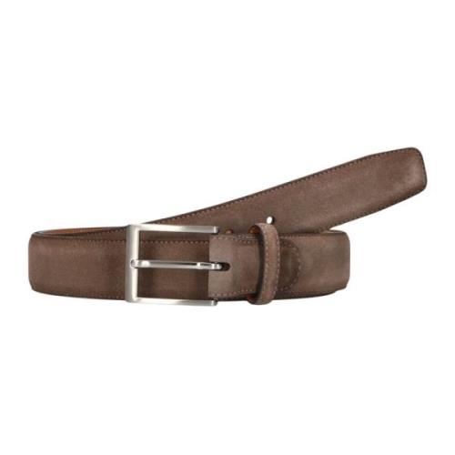 Taupe Suède Riem met Metalen Gesp Magnanni , Beige , Dames