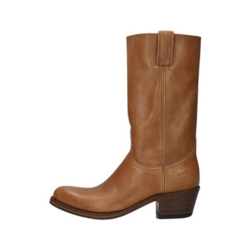 Dames Cowboy Laarzen met Accent Sendra , Brown , Dames