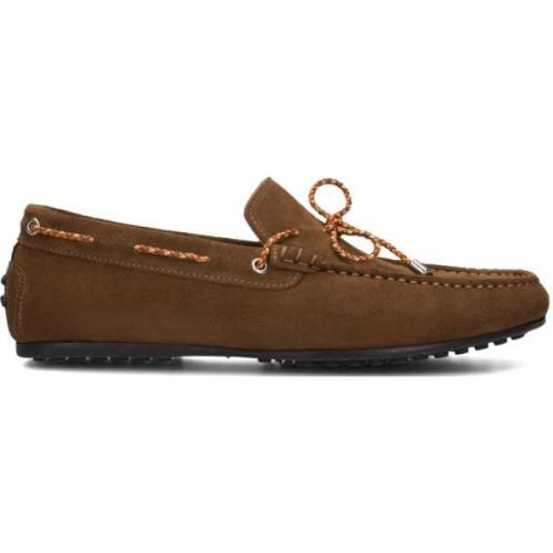 Heren Loafers Stijlvolle Suède Schoenen Stefano Lauran , Brown , Heren