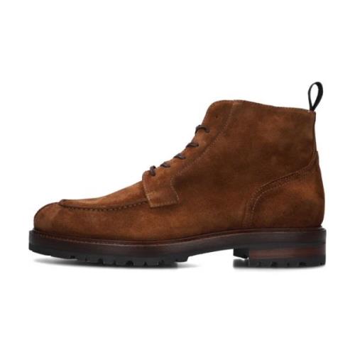 Heren Veterschoenen Stijlvol Cognac Suède Giorgio , Brown , Heren