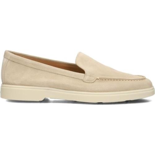 Dames Instaploafer Zand Suède Santoni , Beige , Dames