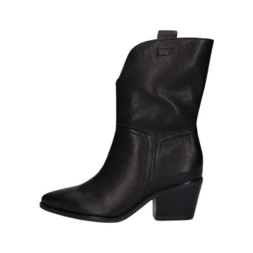 Western Style Leren Laarzen Gabor , Black , Dames