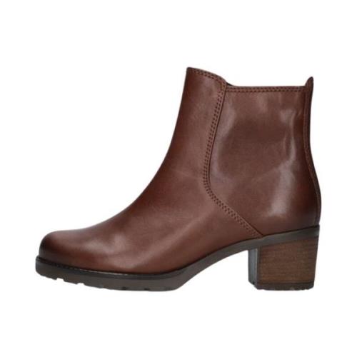 Cognac Enkellaarsjes Comfort Collectie Gabor , Brown , Dames